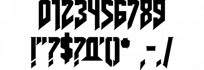 AmazDooMLeft2 Font OTHER CHARS