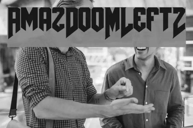 AmazDooMLeft2 Font examples