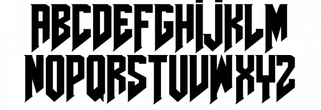 AmazDooMLeft Schriftart Groß