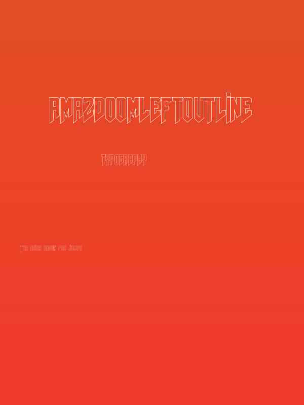 AmazDooMLeftOutline Poster