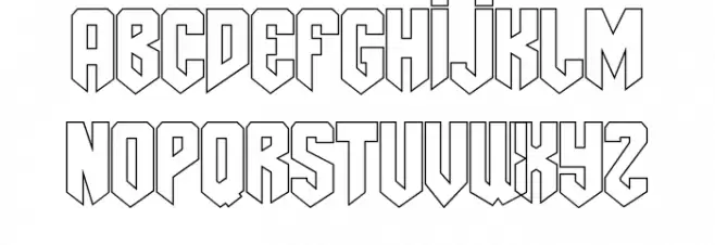 AmazDooMLeftOutline 字体 小写