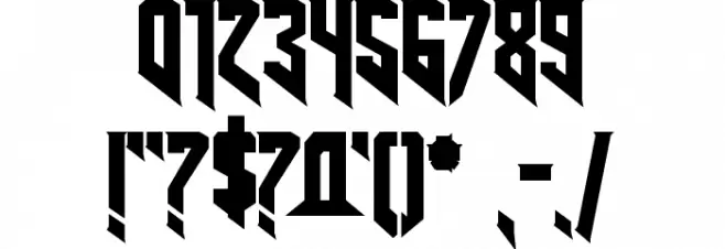 AmazDooMRight Font OTHER CHARS