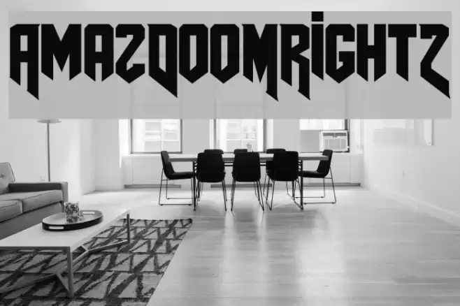 AmazDooMRight2 Font examples