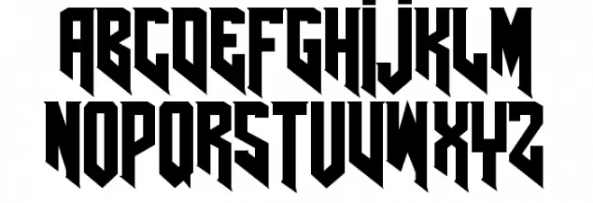 AmazDooMRight フォント 大文字