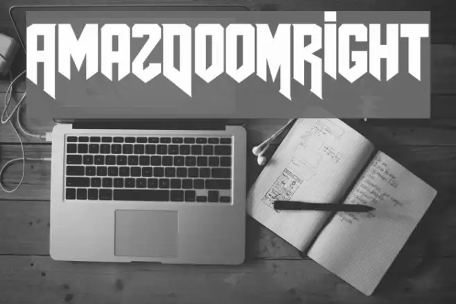 AmazDooMRight Font examples