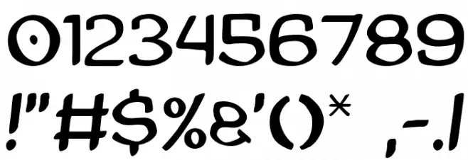 AmazGoDa Font OTHER CHARS