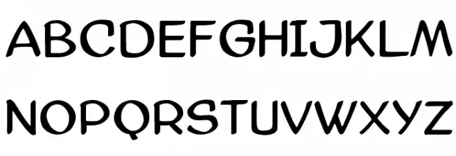 AmazGoDa 字体 大写