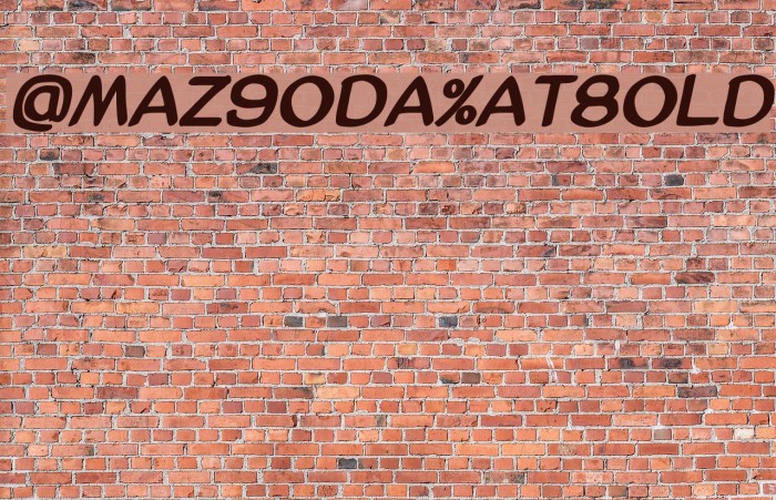 AmazGoDaMatBold Font examples