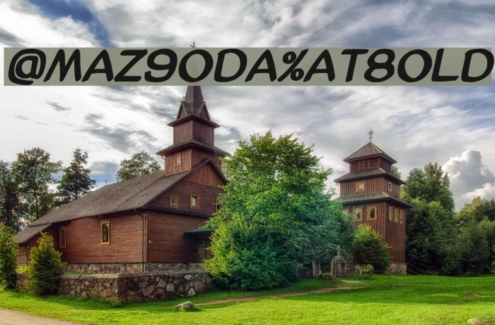 AmazGoDaMatBold Font examples