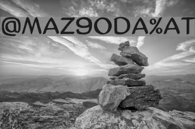 AmazGoDaMat Font examples