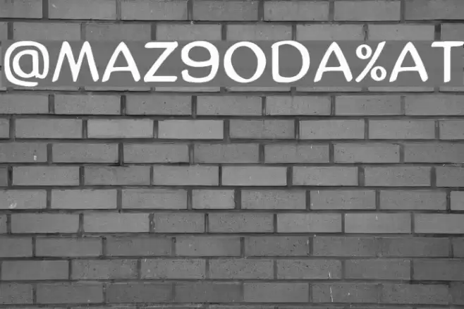 AmazGoDaMat Font examples