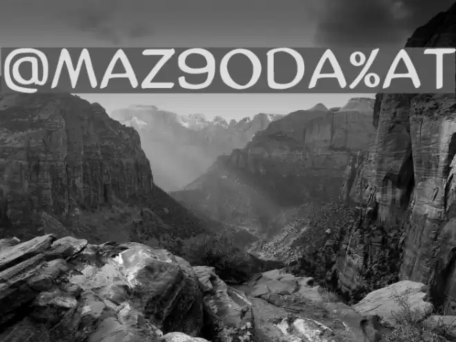 AmazGoDaMat Font examples