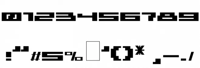 AmazHacker Font OTHER CHARS