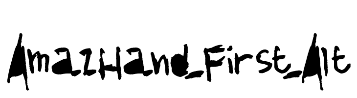AmazHand_First_Alt  font caratteri gratis