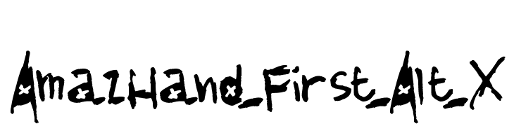AmazHand_First_Alt_X  Frei Schriftart Herunterladen