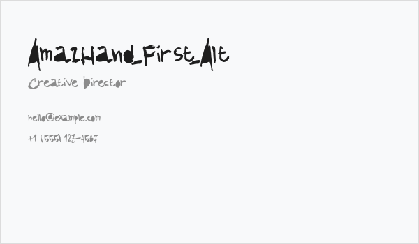 AmazHand_First_Alt Business Card