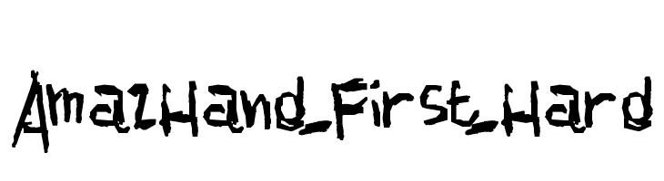 AmazHand_First_Hard  免费字体下载