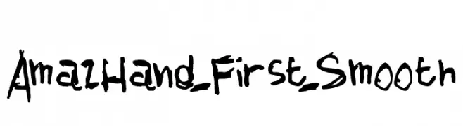 AmazHand_First_Smooth  免费字体下载