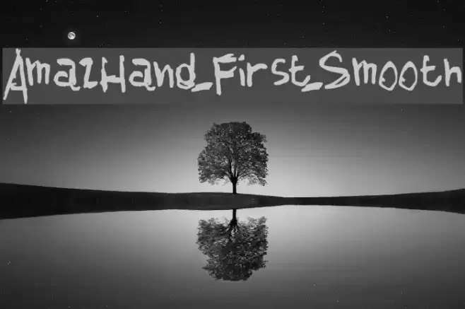 AmazHand_First_Smooth Font examples