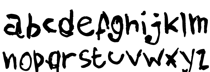 AmazHand_First Font LOWERCASE