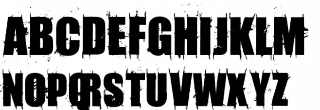 AmazMegaGrungeOne Schriftart Groß