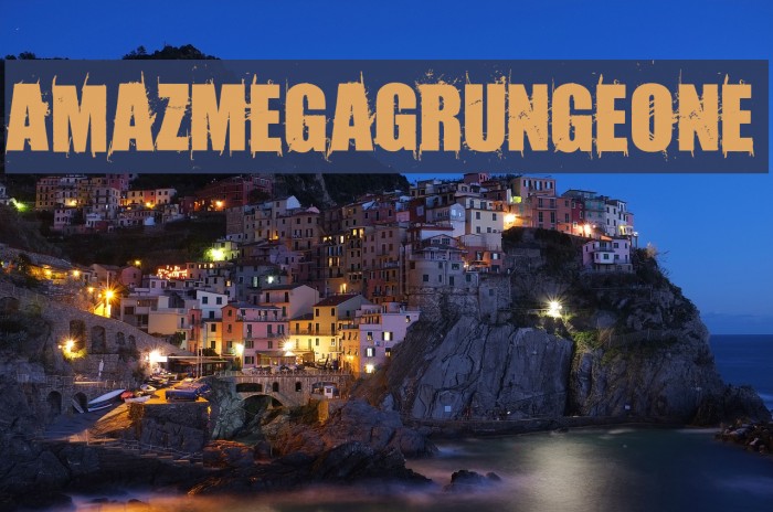 AmazMegaGrungeOne Font examples