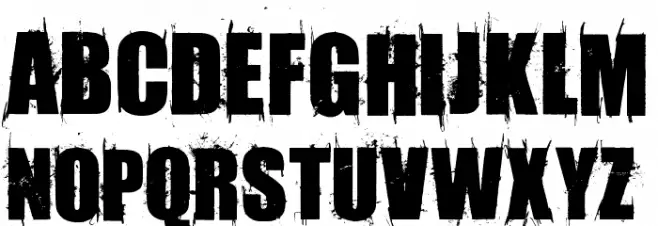 AmazMegaGrungeOne Font LOWERCASE