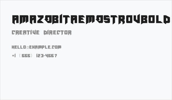AmazObitaemOstrovBold Business Card