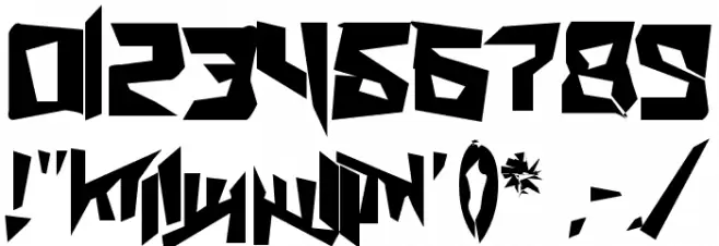 AmazObitaemOstrovCrazy! Font OTHER CHARS