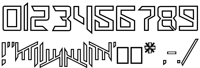 AmazObitaemOstrovInline Font OTHER CHARS