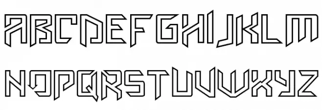 AmazObitaemOstrovInline Schriftart Groß