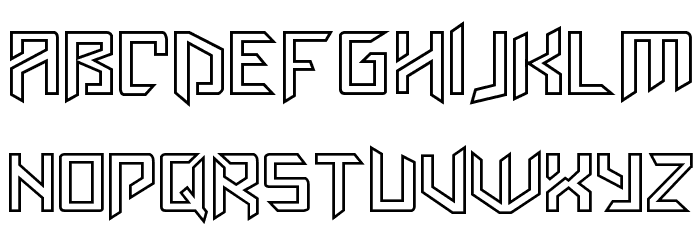 AmazObitaemOstrovInline Font LOWERCASE