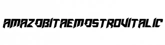 AmazObitaemOstrovItalic  フリーフォントのダウンロード