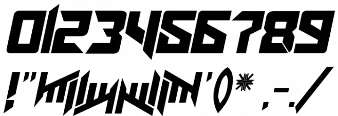 AmazObitaemOstrovItalic Font OTHER CHARS