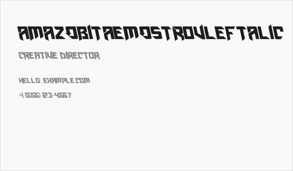 AmazObitaemOstrovLeftalic Business Card