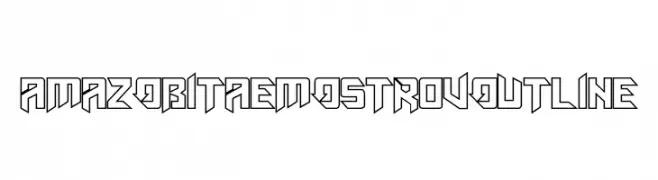 AmazObitaemOstrovOutline  フリーフォントのダウンロード
