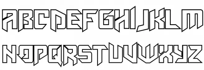 AmazObitaemOstrovOutline Fonte MAIÚSCULAS