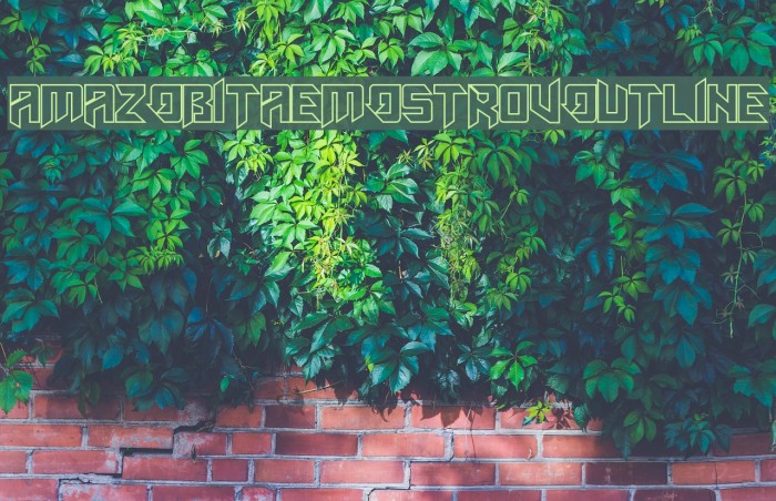 AmazObitaemOstrovOutline Font examples