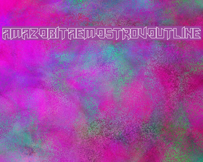 AmazObitaemOstrovOutline Font examples