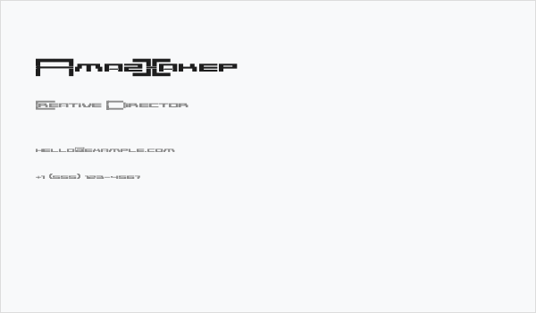 AmazXakep Business Card