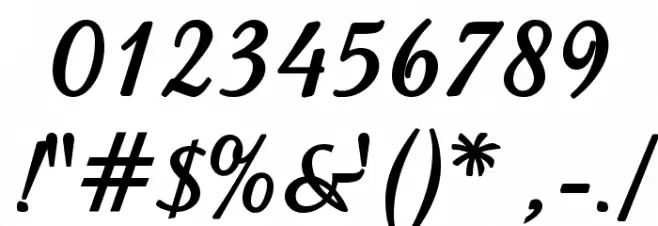 Amaze Bold Font OTHER CHARS