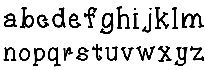 Amaze Font LOWERCASE