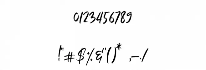 Amazed Breath Font OTHER CHARS