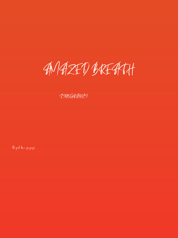 Amazed Breath Poster