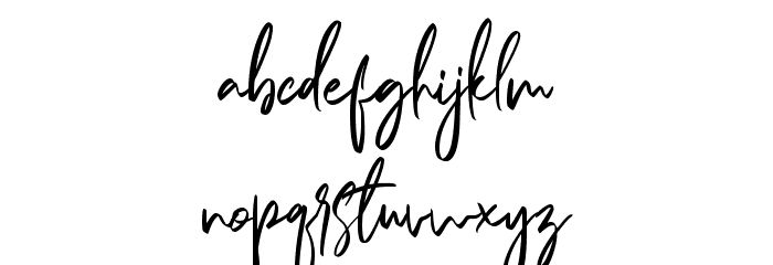 Amazed Breath Font LOWERCASE