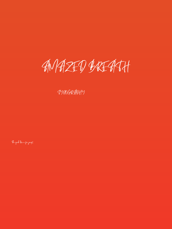 Amazed Breath Poster