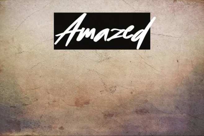 Amazed Font | Free Download (TTF/OTF) | FFonts.net