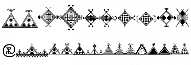 Amazigh Motifs Font OTHER CHARS