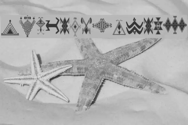 Amazigh Motifs Font examples