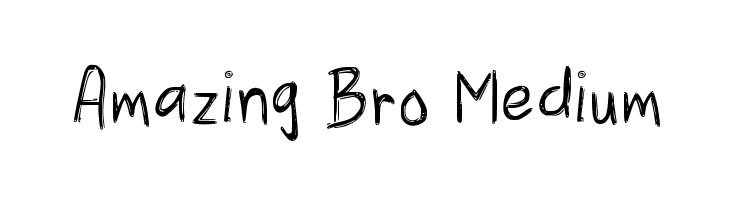 Amazing Bro Medium  Fuentes Gratis Descargar